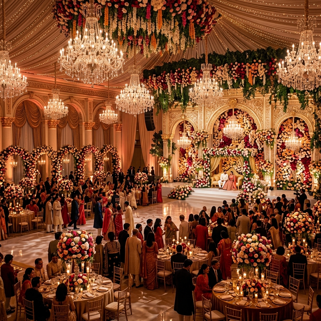 Opulent Reception Decor