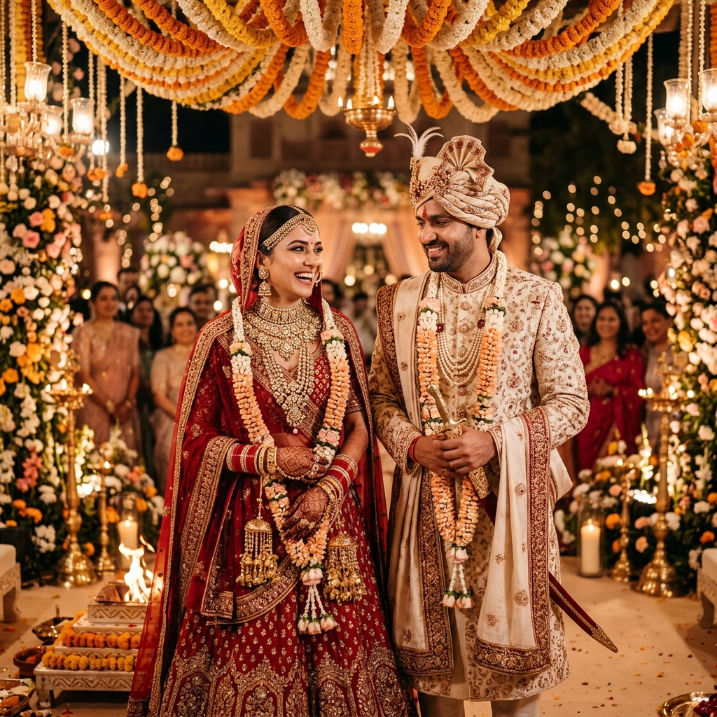 Grand Indian Wedding Couple